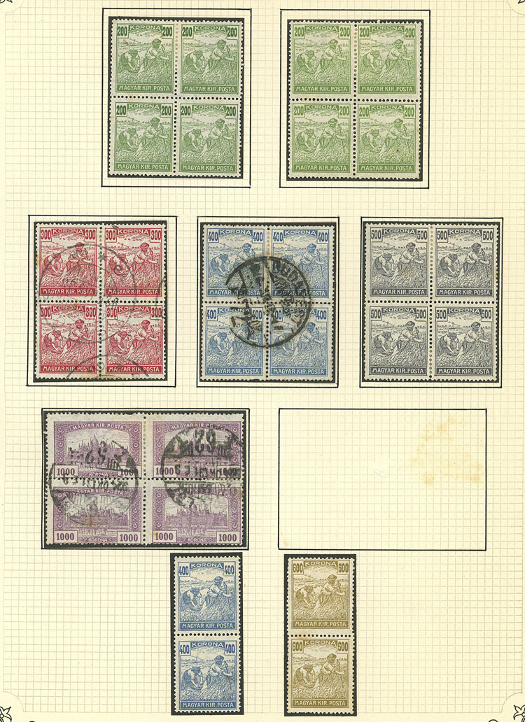 Lot 1609 - Hungary Lots and Collections -  Guillermo Jalil - Philatino Auction # 2629 WORLDWIDE + ARGENTINA: General August auction