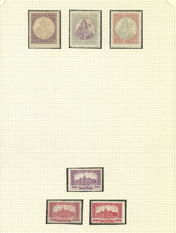 Lot 1609 - Hungary Lots and Collections -  Guillermo Jalil - Philatino Auction # 2629 WORLDWIDE + ARGENTINA: General August auction