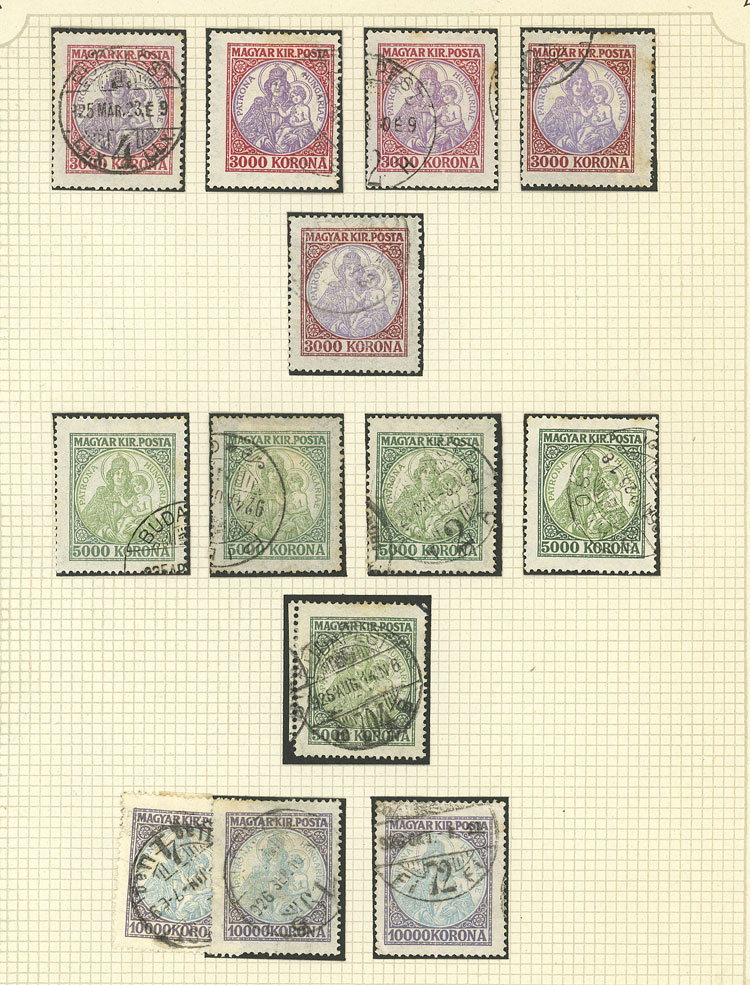 Lot 1609 - Hungary Lots and Collections -  Guillermo Jalil - Philatino Auction # 2629 WORLDWIDE + ARGENTINA: General August auction