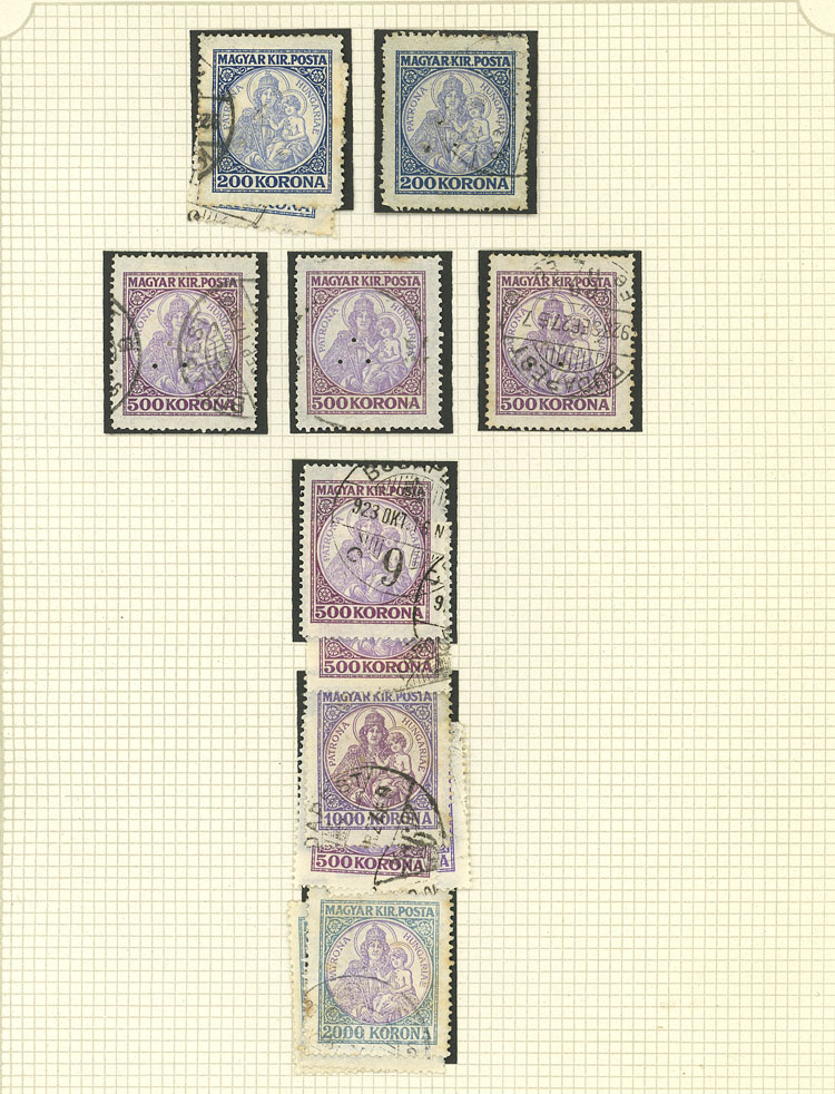 Lot 1609 - Hungary Lots and Collections -  Guillermo Jalil - Philatino Auction # 2629 WORLDWIDE + ARGENTINA: General August auction