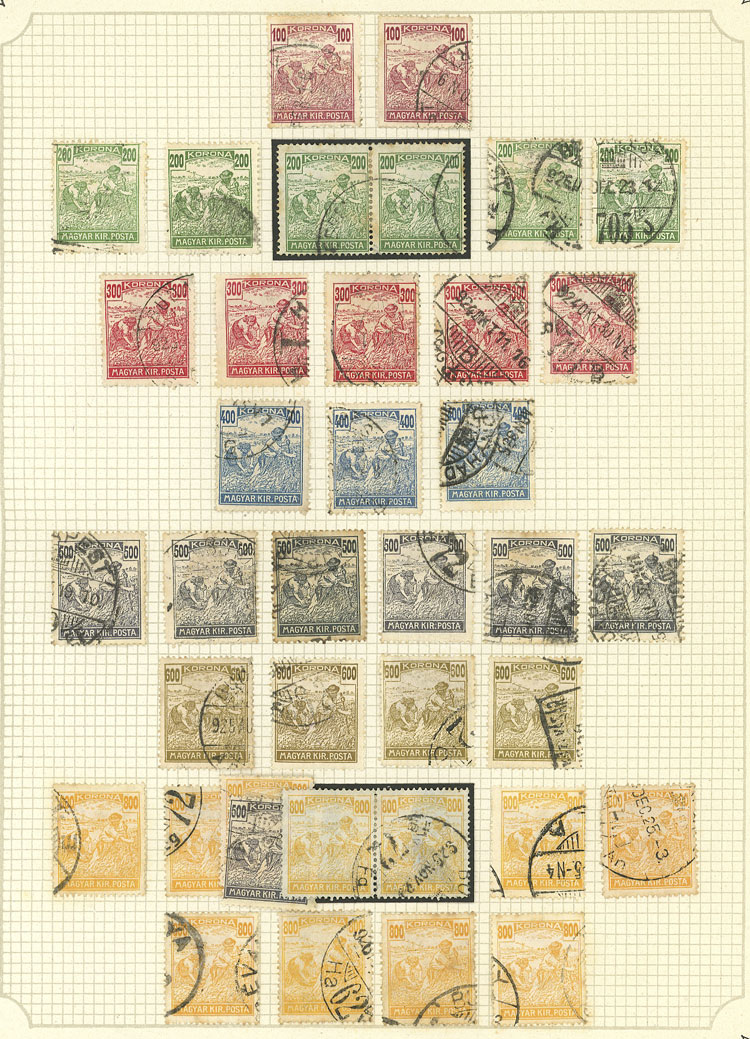 Lot 1609 - Hungary Lots and Collections -  Guillermo Jalil - Philatino Auction # 2629 WORLDWIDE + ARGENTINA: General August auction