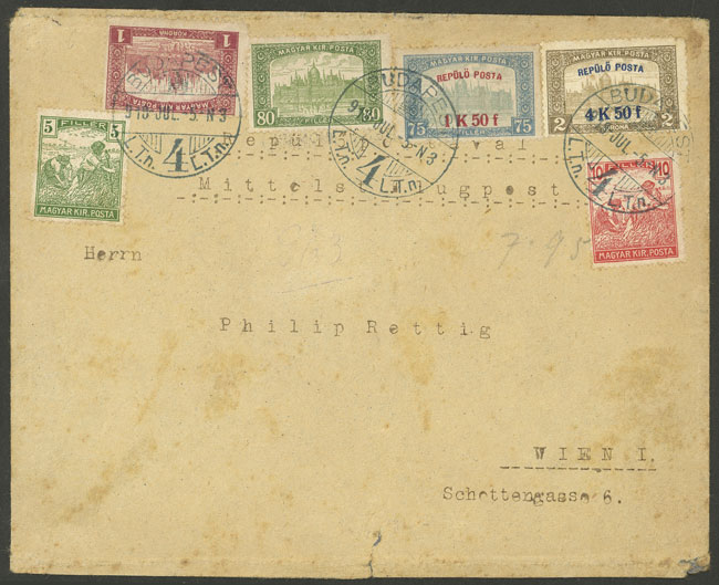 Lot 1601 - Hungary postal history -  Guillermo Jalil - Philatino Auction # 2629 WORLDWIDE + ARGENTINA: General August auction