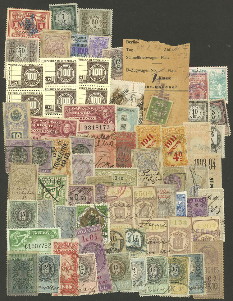 Lot 2410 - worldwide revenue stamps - Guillermo Jalil - Philatino Auction # 2629 WORLDWIDE + ARGENTINA: General August auction Lot 2410 - worldwide revenue stamps - Guillermo Jalil - Philatino Auction # 2629 WORLDWIDE + ARGENTINA: General August auction