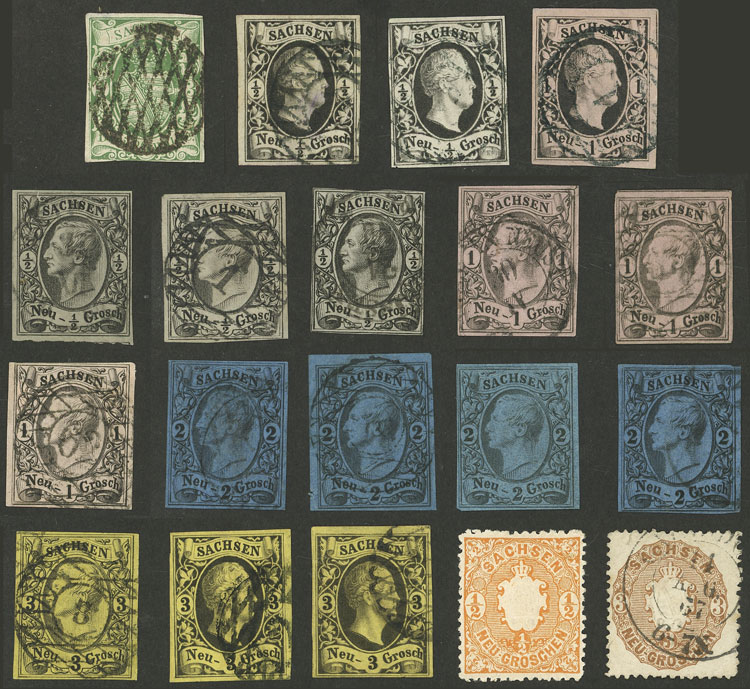 Lot 46 - germany sachsen -  Guillermo Jalil - Philatino Auction # 2629 WORLDWIDE + ARGENTINA: General August auction