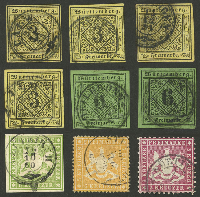 Lot 47 - germany Wurttemberg -  Guillermo Jalil - Philatino Auction # 2629 WORLDWIDE + ARGENTINA: General August auction