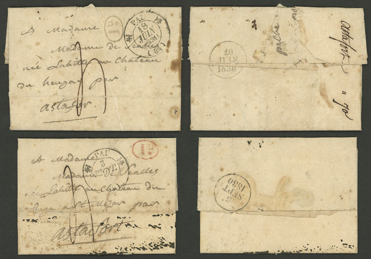 Lot 1462 - France postal history -  Guillermo Jalil - Philatino Auction # 2629 WORLDWIDE + ARGENTINA: General August auction