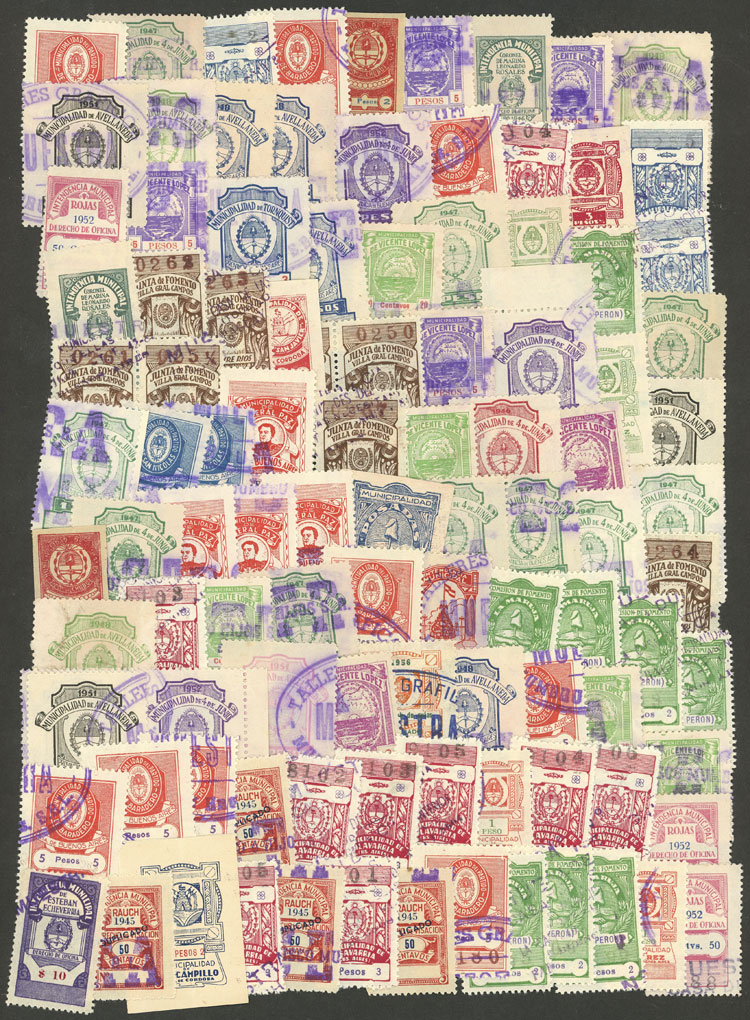 Lot 572 - Argentina revenue stamps - Guillermo Jalil - Philatino Auction # 2629 WORLDWIDE + ARGENTINA: General August auction Lot 572 - Argentina revenue stamps - Guillermo Jalil - Philatino Auction # 2629 WORLDWIDE + ARGENTINA: General August auction