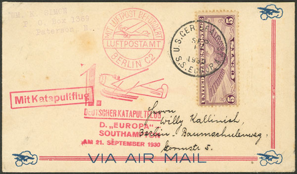Lot 74 - germany postal history -  Guillermo Jalil - Philatino Auction # 2629 WORLDWIDE + ARGENTINA: General August auction