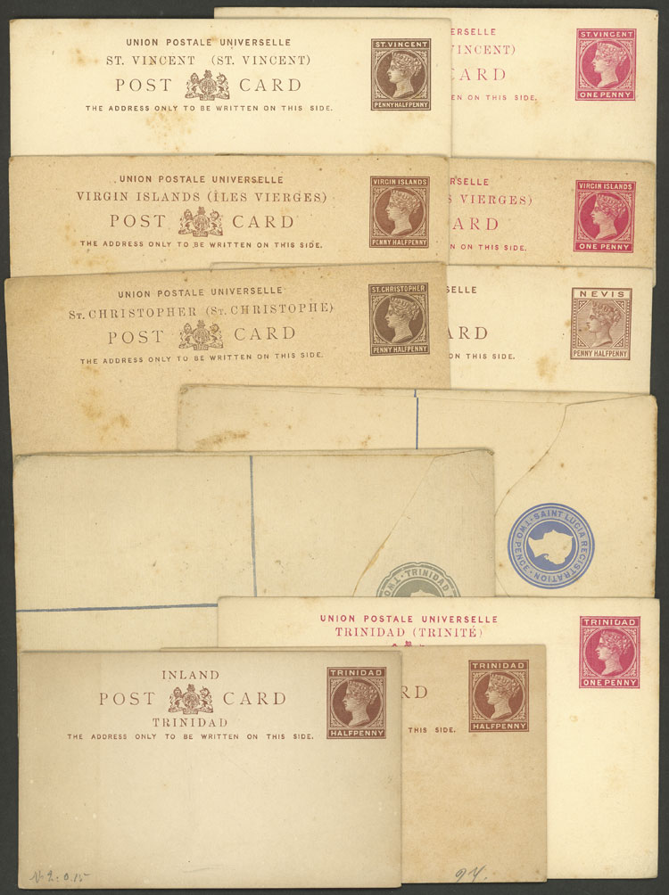 Lot 1101 - british colonies Postal stationery -  Guillermo Jalil - Philatino Auction # 2629 WORLDWIDE + ARGENTINA: General August auction