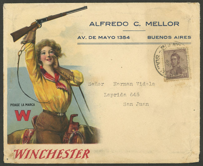 Lot 476 - Argentina postal history -  Guillermo Jalil - Philatino Auction # 2629 WORLDWIDE + ARGENTINA: General August auction