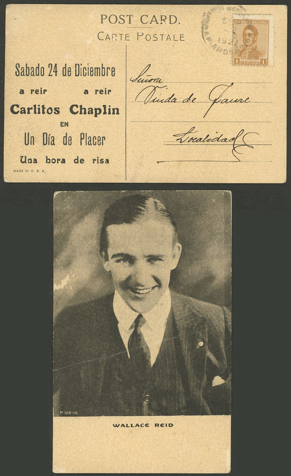 Lot 477 - Argentina postal history -  Guillermo Jalil - Philatino Auction # 2629 WORLDWIDE + ARGENTINA: General August auction