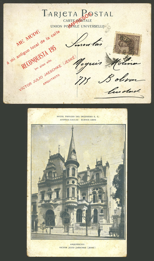 Lot 467 - Argentina postal history - Guillermo Jalil - Philatino Auction # 2629 WORLDWIDE + ARGENTINA: General August auction Lot 467 - Argentina postal history - Guillermo Jalil - Philatino Auction # 2629 WORLDWIDE + ARGENTINA: General August auction