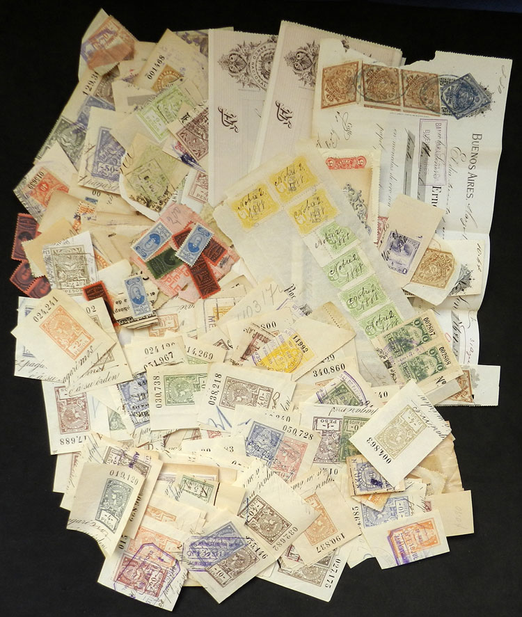 Lot 574 - Argentina revenue stamps - Guillermo Jalil - Philatino Auction # 2629 WORLDWIDE + ARGENTINA: General August auction Lot 574 - Argentina revenue stamps - Guillermo Jalil - Philatino Auction # 2629 WORLDWIDE + ARGENTINA: General August auction