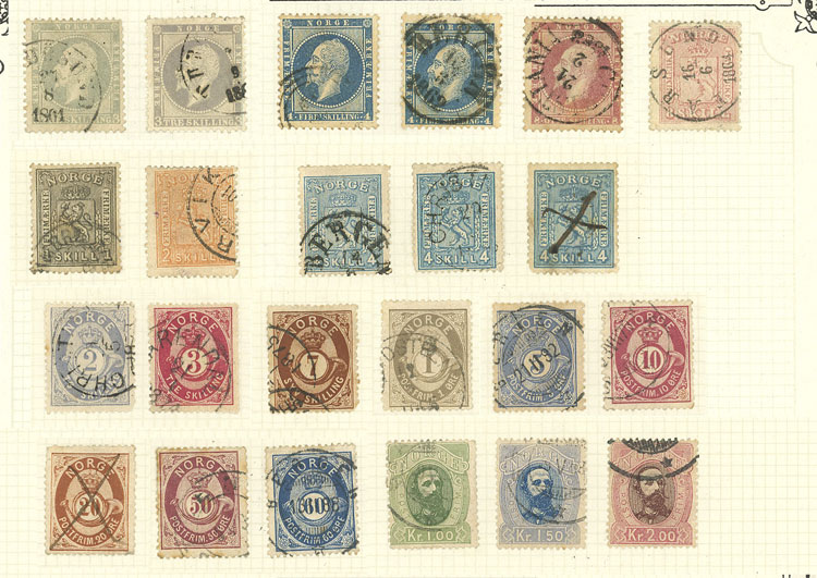 Lot 1909 - Norway Lots and Collections - Guillermo Jalil - Philatino Auction # 2629 WORLDWIDE + ARGENTINA: General August auction Lot 1909 - Norway Lots and Collections - Guillermo Jalil - Philatino Auction # 2629 WORLDWIDE + ARGENTINA: General August auction