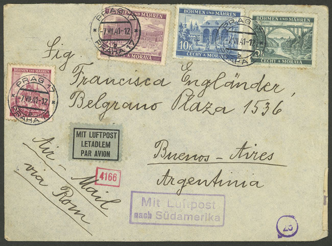 Lot 782 - bohemia and moravia postal history - Guillermo Jalil - Philatino Auction # 2629 WORLDWIDE + ARGENTINA: General August auction Lot 782 - bohemia and moravia postal history - Guillermo Jalil - Philatino Auction # 2629 WORLDWIDE + ARGENTINA: General August auction
