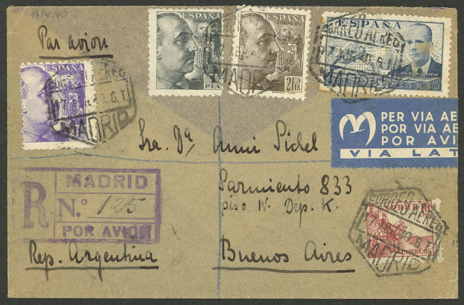 Lot 1328 - Spain postal history - Guillermo Jalil - Philatino Auction # 2629 WORLDWIDE + ARGENTINA: General August auction Lot 1328 - Spain postal history - Guillermo Jalil - Philatino Auction # 2629 WORLDWIDE + ARGENTINA: General August auction