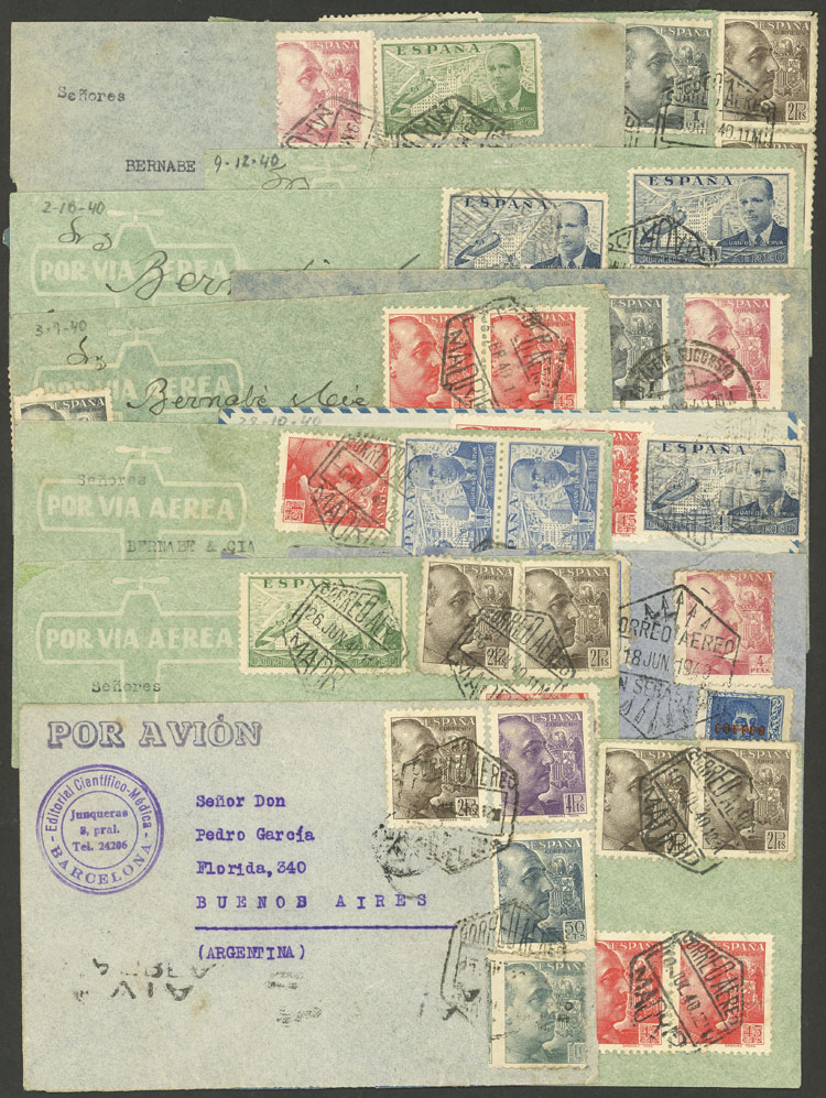 Lot 1329 - Spain postal history - Guillermo Jalil - Philatino Auction # 2629 WORLDWIDE + ARGENTINA: General August auction Lot 1329 - Spain postal history - Guillermo Jalil - Philatino Auction # 2629 WORLDWIDE + ARGENTINA: General August auction