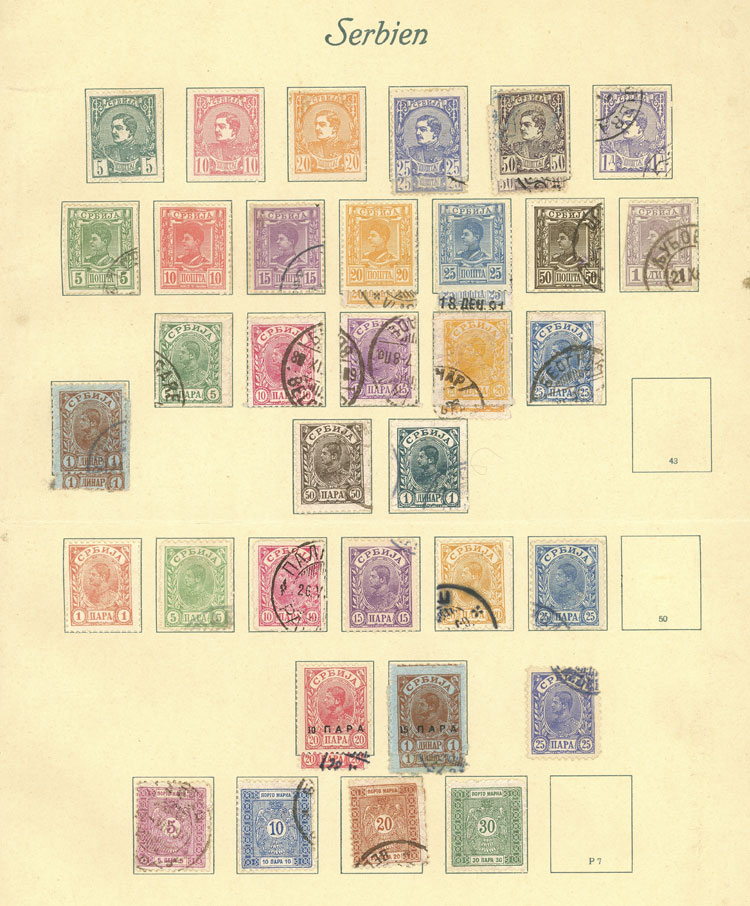 Lot 2319 - serbia Lots and Collections -  Guillermo Jalil - Philatino Auction # 2629 WORLDWIDE + ARGENTINA: General August auction