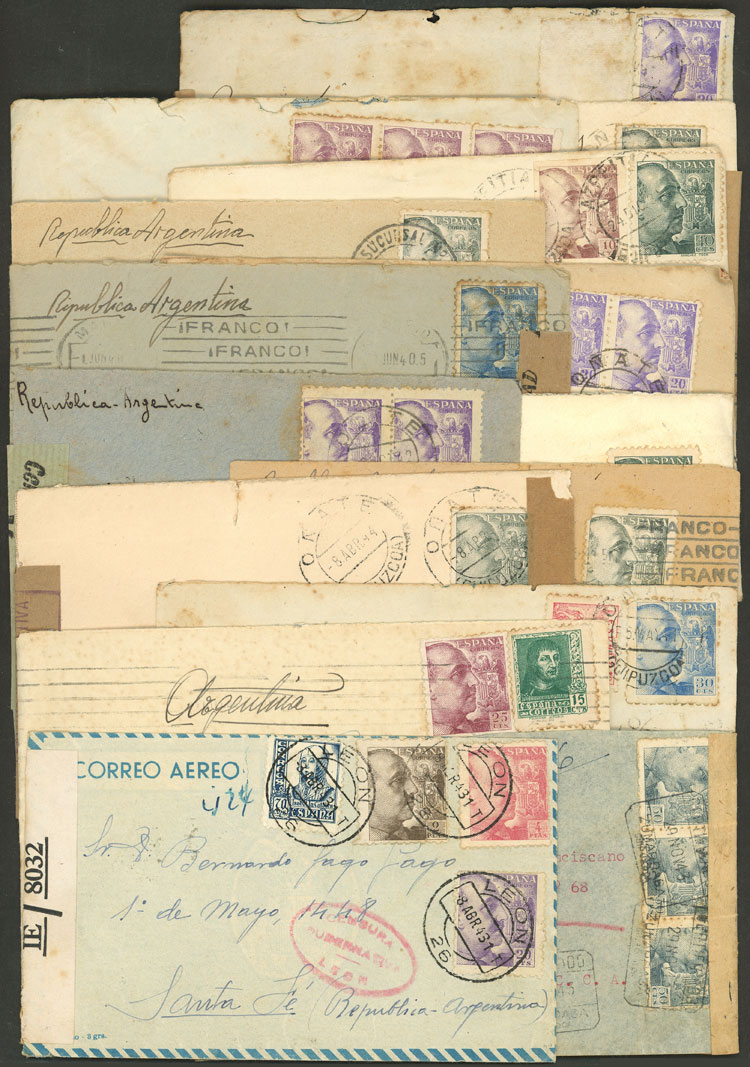 Lot 1326 - Spain postal history - Guillermo Jalil - Philatino Auction # 2629 WORLDWIDE + ARGENTINA: General August auction Lot 1326 - Spain postal history - Guillermo Jalil - Philatino Auction # 2629 WORLDWIDE + ARGENTINA: General August auction