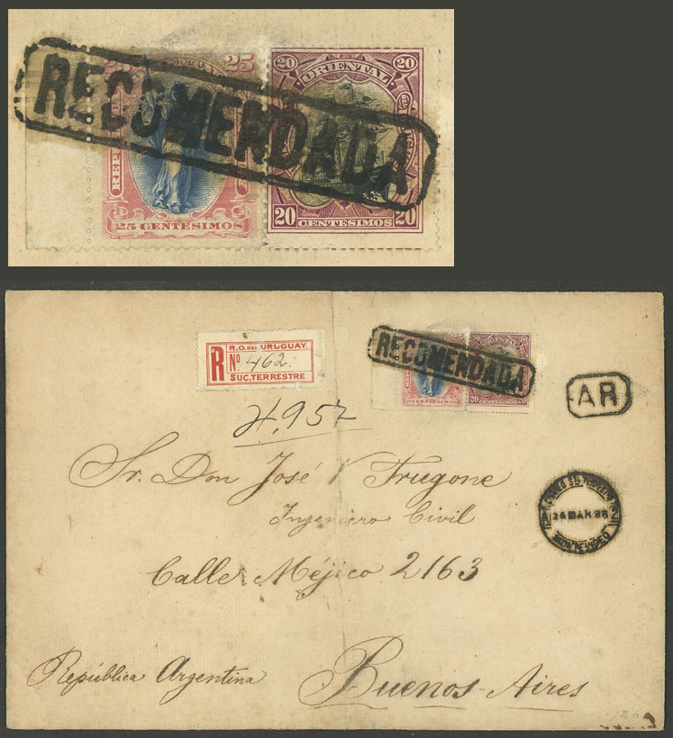 Lot 2487 - Uruguay postal history - Guillermo Jalil - Philatino Auction # 2629 WORLDWIDE + ARGENTINA: General August auction Lot 2487 - Uruguay postal history - Guillermo Jalil - Philatino Auction # 2629 WORLDWIDE + ARGENTINA: General August auction