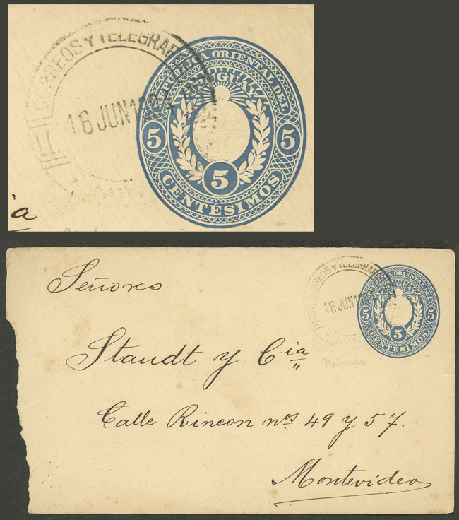 Lot 2492 - Uruguay postal history - Guillermo Jalil - Philatino Auction # 2629 WORLDWIDE + ARGENTINA: General August auction Lot 2492 - Uruguay postal history - Guillermo Jalil - Philatino Auction # 2629 WORLDWIDE + ARGENTINA: General August auction