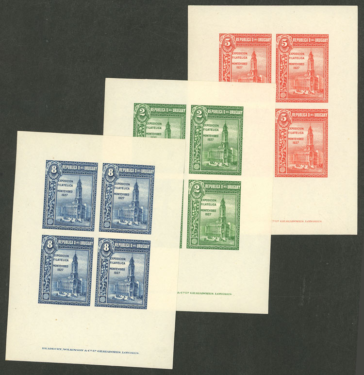 Lot 2477 - Uruguay souvenir sheets - Guillermo Jalil - Philatino Auction # 2629 WORLDWIDE + ARGENTINA: General August auction Lot 2477 - Uruguay souvenir sheets - Guillermo Jalil - Philatino Auction # 2629 WORLDWIDE + ARGENTINA: General August auction