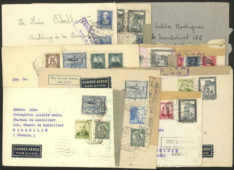 Lot 1322 - Spain postal history - Guillermo Jalil - Philatino Auction # 2629 WORLDWIDE + ARGENTINA: General August auction Lot 1322 - Spain postal history - Guillermo Jalil - Philatino Auction # 2629 WORLDWIDE + ARGENTINA: General August auction
