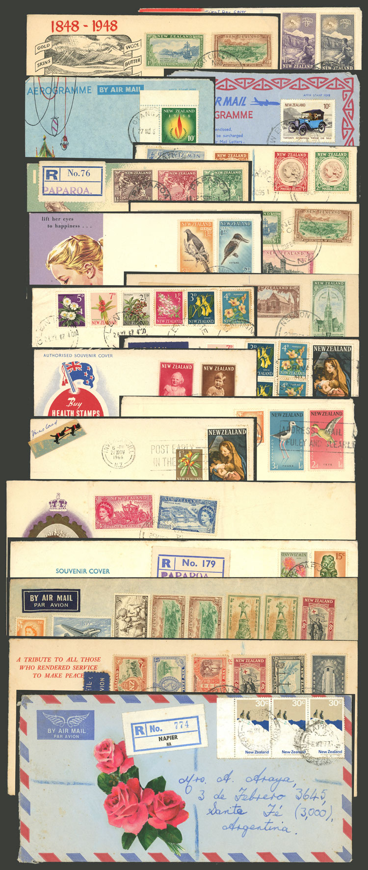 Lot 1916 - New Zealand postal history - Guillermo Jalil - Philatino Auction # 2629 WORLDWIDE + ARGENTINA: General August auction Lot 1916 - New Zealand postal history - Guillermo Jalil - Philatino Auction # 2629 WORLDWIDE + ARGENTINA: General August auction