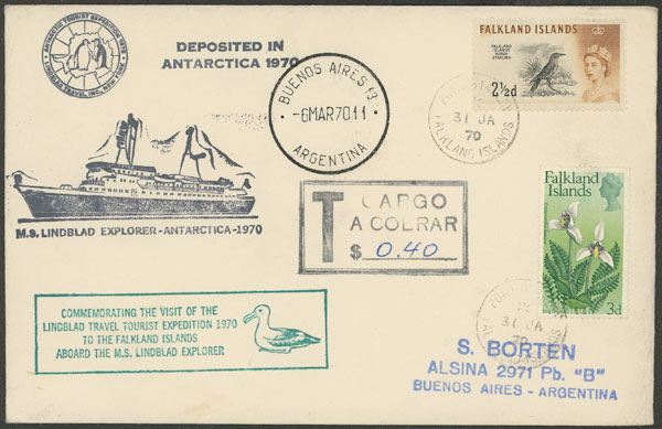 Lot 1823 - falkland islands/malvinas postal history -  Guillermo Jalil - Philatino Auction # 2629 WORLDWIDE + ARGENTINA: General August auction