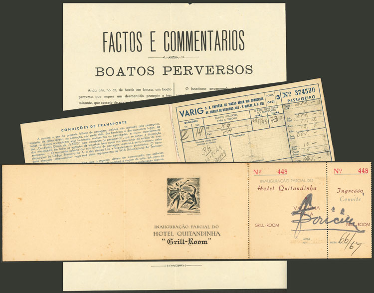 Lot 1030 - brazil other items -  Guillermo Jalil - Philatino Auction # 2629 WORLDWIDE + ARGENTINA: General August auction