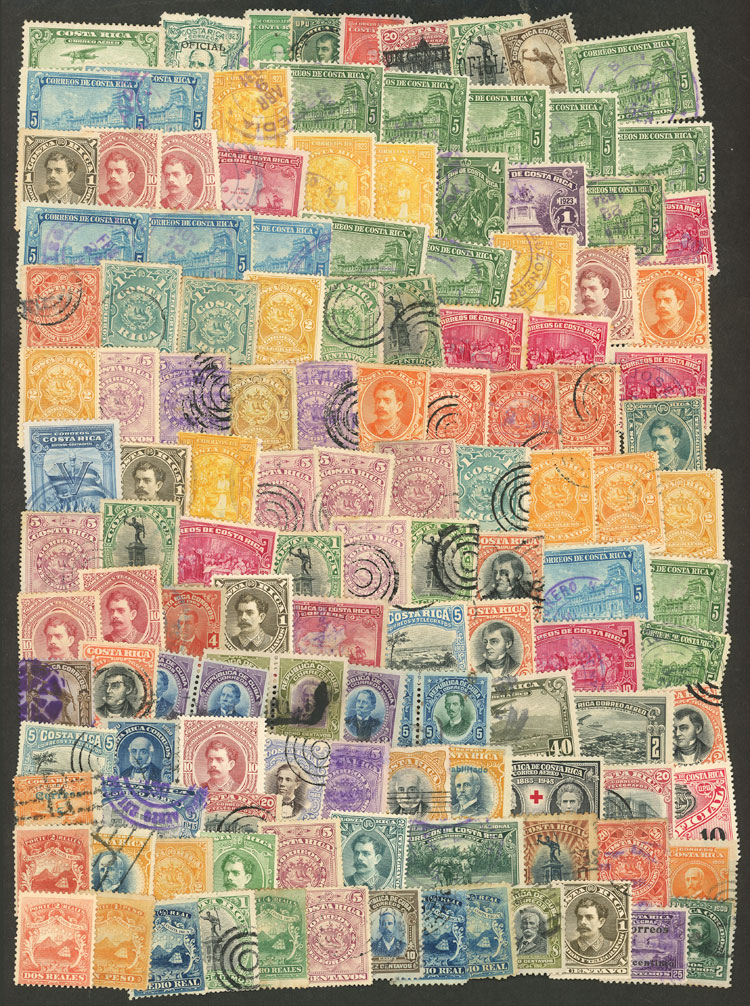 Lot 1132 - Costa Rica Lots and Collections -  Guillermo Jalil - Philatino Auction # 2629 WORLDWIDE + ARGENTINA: General August auction