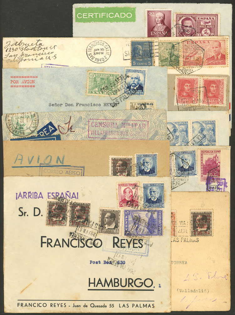 Lot 1323 - Spain postal history - Guillermo Jalil - Philatino Auction # 2629 WORLDWIDE + ARGENTINA: General August auction Lot 1323 - Spain postal history - Guillermo Jalil - Philatino Auction # 2629 WORLDWIDE + ARGENTINA: General August auction