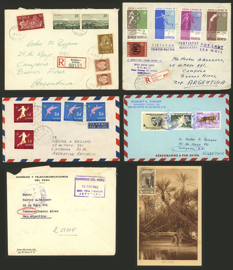 Lot 2405 - worldwide postal history -  Guillermo Jalil - Philatino Auction # 2629 WORLDWIDE + ARGENTINA: General August auction