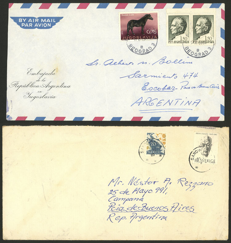 Lot 2405 - worldwide postal history -  Guillermo Jalil - Philatino Auction # 2629 WORLDWIDE + ARGENTINA: General August auction