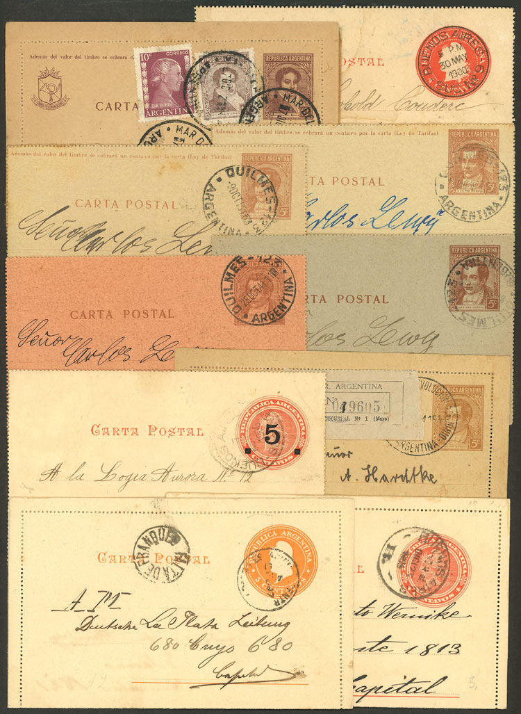 Lot 431 - Argentina postal stationeries - Guillermo Jalil - Philatino Auction # 2629 WORLDWIDE + ARGENTINA: General August auction Lot 431 - Argentina postal stationeries - Guillermo Jalil - Philatino Auction # 2629 WORLDWIDE + ARGENTINA: General August auction