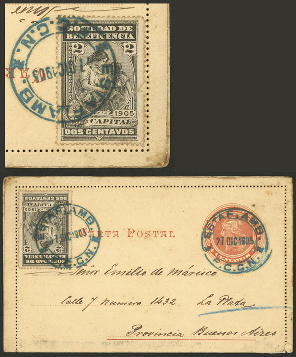 Lot 464 - Argentina postal history - Guillermo Jalil - Philatino Auction # 2629 WORLDWIDE + ARGENTINA: General August auction Lot 464 - Argentina postal history - Guillermo Jalil - Philatino Auction # 2629 WORLDWIDE + ARGENTINA: General August auction