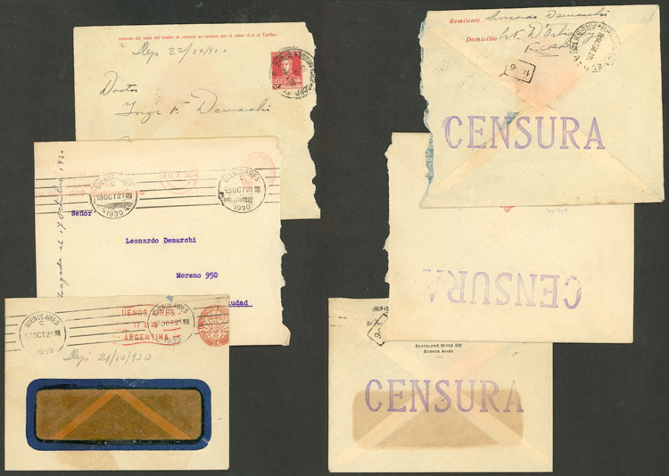 Lot 486 - Argentina postal history -  Guillermo Jalil - Philatino Auction # 2629 WORLDWIDE + ARGENTINA: General August auction