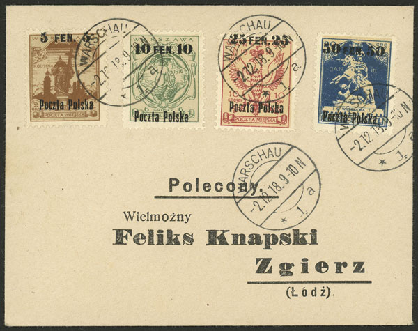 Lot 2086 - Poland general issues - Guillermo Jalil - Philatino Auction # 2629 WORLDWIDE + ARGENTINA: General August auction Lot 2086 - Poland general issues - Guillermo Jalil - Philatino Auction # 2629 WORLDWIDE + ARGENTINA: General August auction