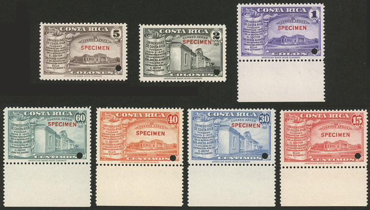 Lot 1129 - Costa Rica airmail -  Guillermo Jalil - Philatino Auction # 2629 WORLDWIDE + ARGENTINA: General August auction