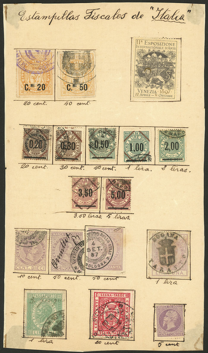 Lot 2409 - worldwide revenue stamps - Guillermo Jalil - Philatino Auction # 2629 WORLDWIDE + ARGENTINA: General August auction Lot 2409 - worldwide revenue stamps - Guillermo Jalil - Philatino Auction # 2629 WORLDWIDE + ARGENTINA: General August auction