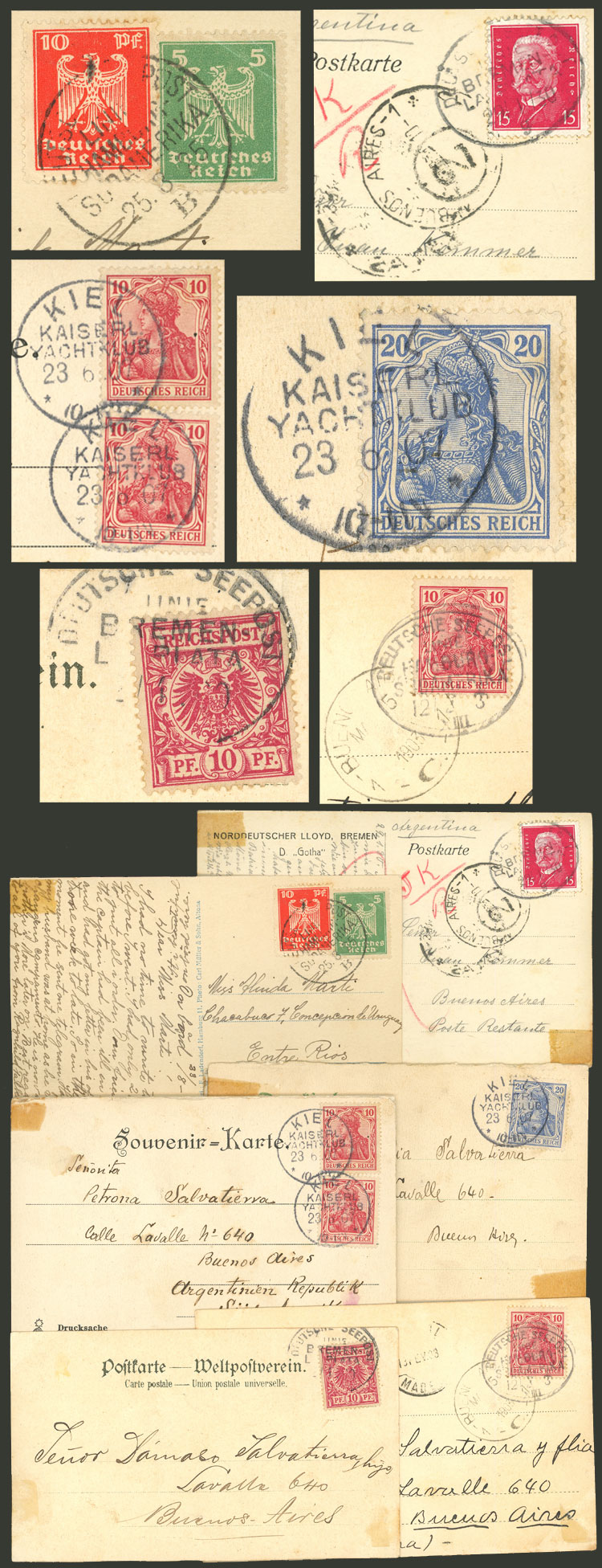 Lot 59 - germany postal history -  Guillermo Jalil - Philatino Auction # 2629 WORLDWIDE + ARGENTINA: General August auction