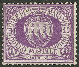 Lot 2298 - San Marino general issues - Guillermo Jalil - Philatino Auction # 2629 WORLDWIDE + ARGENTINA: General August auction Lot 2298 - San Marino general issues - Guillermo Jalil - Philatino Auction # 2629 WORLDWIDE + ARGENTINA: General August auction