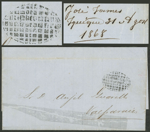 Lot 2043 - Peru postal history -  Guillermo Jalil - Philatino Auction # 2629 WORLDWIDE + ARGENTINA: General August auction