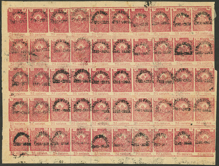 Lot 2042 - Peru local stamps -  Guillermo Jalil - Philatino Auction # 2629 WORLDWIDE + ARGENTINA: General August auction