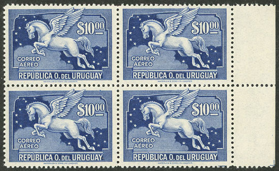 Lot 2473 - Uruguay airmail - Guillermo Jalil - Philatino Auction # 2629 WORLDWIDE + ARGENTINA: General August auction Lot 2473 - Uruguay airmail - Guillermo Jalil - Philatino Auction # 2629 WORLDWIDE + ARGENTINA: General August auction