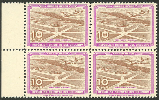 Lot 2475 - Uruguay airmail - Guillermo Jalil - Philatino Auction # 2629 WORLDWIDE + ARGENTINA: General August auction Lot 2475 - Uruguay airmail - Guillermo Jalil - Philatino Auction # 2629 WORLDWIDE + ARGENTINA: General August auction