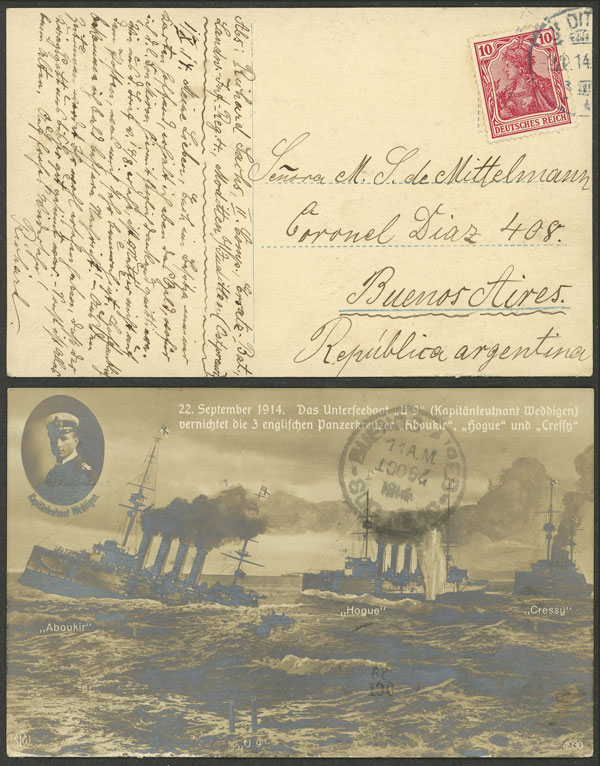 Lot 61 - germany postal history -  Guillermo Jalil - Philatino Auction # 2629 WORLDWIDE + ARGENTINA: General August auction