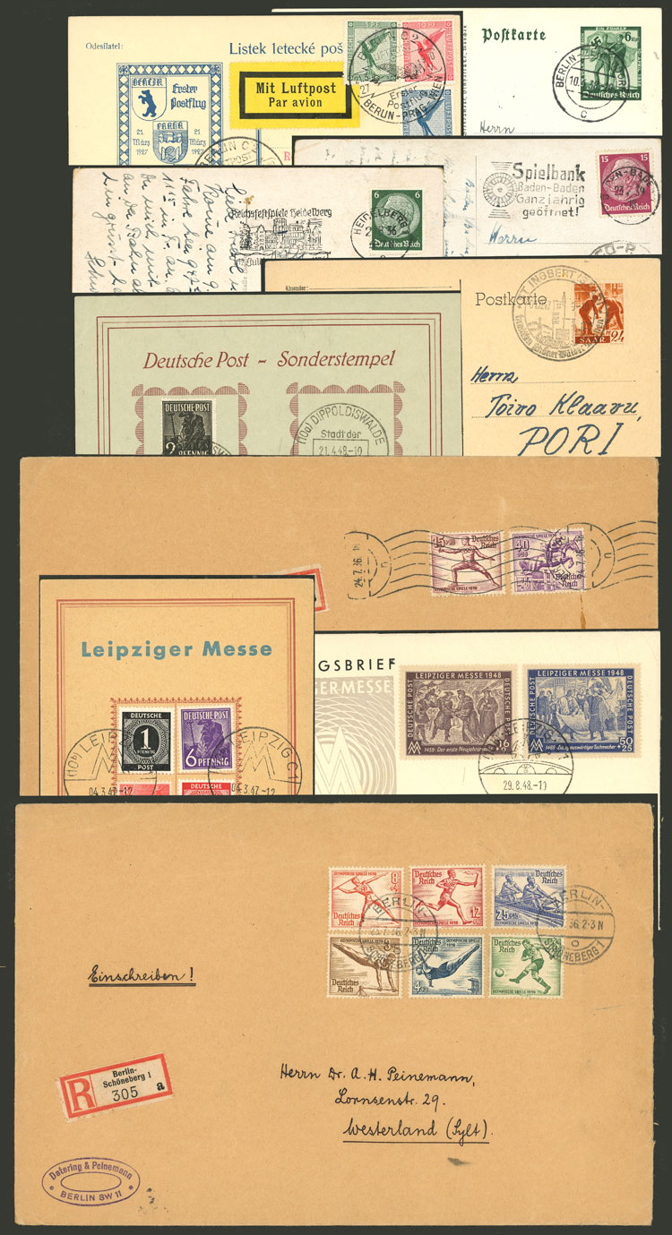 Lot 69 - germany postal history -  Guillermo Jalil - Philatino Auction # 2629 WORLDWIDE + ARGENTINA: General August auction
