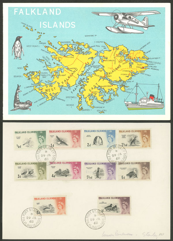 Lot 1821 - falkland islands/malvinas postal history -  Guillermo Jalil - Philatino Auction # 2629 WORLDWIDE + ARGENTINA: General August auction