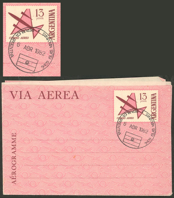 Lot 1830 - falkland islands/malvinas POSTAL HISTORY - FALKLANDS WAR -  Guillermo Jalil - Philatino Auction # 2629 WORLDWIDE + ARGENTINA: General August auction